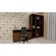 Письменный стол Учитель Компанит прямоугольной формы с закрытыми тумбами и открытыми полками Дуб Крафт - изображение 3