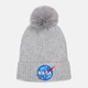 Детская зимняя шапка-бини с помпоном для девочки Disney Nasa NASA 52 39 049 54 см Серая (5908213351887) - изображение 1