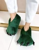 Тапочки Кигуруми Лапы Когти Динозавра My Kigu Домашние Зеленый Детские для девочки Мягкие Плюшевые 25-33 (304641) - изображение 1