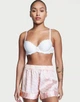 Жіноча піжама Victoria's Secret satin short and racerback tank set White Pink logo (шорти-майка) колір рожевий (M) - изображение 6