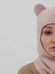 Балаклава теплая шапка D.Hats цвет бежевый с ушками - изображение 3