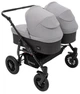 Коляска 2 в 1 для двойни Bair Sorento DUO BS-02 серый / графит - изображение 3