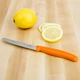 Кухонный нож Victorinox Swiss Classic Tomato and Table лезвие 11 см серрейтор, оранжевая ручка - изображение 7