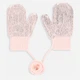 Детские демисезонные вязаные варежки для девочек Coccodrillo Accessories Winter Girl ZC3360102AWG-007 XXS Розовые (5904986214381) - изображение 1
