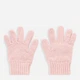 Детские демисезонные вязаные перчатки для девочек Coccodrillo Basic Accessories ZC3360302BAC-007 XL Розовые (5904986217054) - изображение 1
