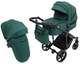 Коляска 2 в 1 Adamex Zico Tip TK-52 тёмно-зелёный - изображение 1