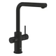 Змішувач для кухні GROHE Blue Pure Minta 30590KF0 під фільтр (осмос), phantom black чорний з висувним виливом - изображение 1