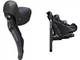 Тормоз гідравлічний дисковий SHIMANO GRX RX400-1 перед 2-швидк (ліва гальм.ручка/шифтер ST-RX600, каліпер BR-RX400, гідроліния 1000мм) не зібране - изображение 1