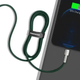 Кабель синхронизации Baseus Cafule Metal Type-C to Lightning PD 20W 2.4А 1m Green (CATLJK-A06) - изображение 7