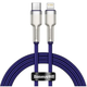 Кабель синхронизации Baseus Cafule Metal Type-C to Lightning PD 20W 2.4А 1m Purple (CATLJK-A05) - изображение 1