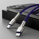 Кабель синхронизации Baseus Cafule Metal Type-C to Lightning PD 20W 2.4А 1m Purple (CATLJK-A05) - изображение 9