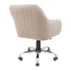Стул кресло мягкий LibertyDesign U Riviera 21 Piastra Roll Хром Кремовый - изображение 4