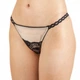 Трусики-стринги женские из сеточки и кружева Felisiya Lingerie Жасмин с черным 222-1294c170 L - изображение 1