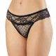 Трусики-чікі жіночі з сіточки в горошок та мережива Felisiya Lingerie Чорний 200-170/г S - зображення 1