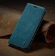 Чохол книжка Caseme з магнітом для iPhone 14 Pro Max зелений гаманець - зображення 1