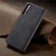Чохол книжка Caseme з магнітом для Samsung Galaxy A50 A30s чорний гаманець - зображення 3