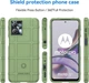 Протиударний чохол бампер Shield для Motorola G13 зелений гумовий - зображення 2