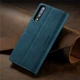 Чохол книжка Caseme з магнітом для Samsung Galaxy A50 A30s зелений гаманець - зображення 1