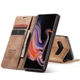 Чохол книжка Caseme шкіряна з магнітом для Samsung Galaxy S10 коричневий - зображення 4