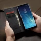 Чохол книжка Caseme з магнітом для Samsung Galaxy S8 Plus чорний гаманець - зображення 3