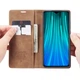 Чохол книжка Caseme з магнітом для Xiaomi Redmi Note 8 Pro коричневий - зображення 3