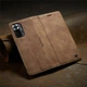 Чохол книжка Caseme з магнітом для Xiaomi Redmi Note 10 10S коричневий - зображення 3