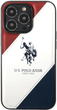 Панель U.S. Polo Assn Tricolor Embossed для Apple iPhone 14 Pro White (3666339073206) - зображення 1