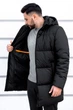 Чоловічий Пуховик Sun`s House розмір: 3XL Чорний (арт. M-136) - изображение 3