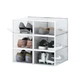 Комплект боксів-органайзерів (6шт) LUMINARIA SHOE BOX WH/CLEAR (коробки для зберігання взуття) - зображення 1