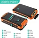 Powerbank Solar Charge 20000 мАч Повербанк з сонячною батареєю з ліхтариком та 4 сонячними панеллями чорний - зображення 3