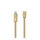Кабель Remax RC-070th Gplex Lightning - micro USB + USB Type-C (F/M), 1 м, Gold (483913) - зображення 1