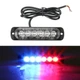 Стробоскоп-мигалка 6 LED 12-24V 1шт красно-синий (проблесковый маячок) - изображение 3