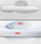 Защитные накладки под/на ручки дверей авто от царапин с логотипом AUDI 8шт - изображение 3