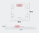 Защитные накладки под/на ручки дверей авто от царапин с логотипом AUDI 8шт - изображение 4