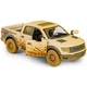 Игрушечная машинка металлическая Kinsmart Ford F-150 Raptor SuperCrew KT5365WY Песочный - изображение 6