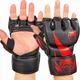 Перчатки для смешанных единоборств MMA ELITE BO-8553 (р-р XL, черный-красный) - изображение 1