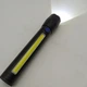 Ручной LED фонарь аккумуляторный миниатюрный фонарик с зумом и боковым COB светильником USB зарядка Bailong C73 Черный - изображение 6
