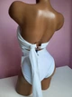 Суцільний купальник асиметричний Asos Айворі (10044 L/46) - зображення 8