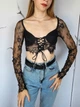 Топ женский гипюровый на шнуровке Prettylittlething Черный 11226 XS (40) - изображение 4