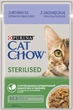 Влажный корм Purina Cat Chow для стерилизованных взрослых котов, кусочки в желе ягненок с зеленой фасолью 78шт*85г - изображение 1