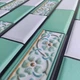 Декоративна ПВХ панель Sticker Wall 960х480х4 мм цегла зелений орнамент (1429) - зображення 2