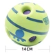 Игрушка мяч для собак Хихикающий Мяч Wobble Wag Giggle KartLine салатовый. - изображение 4