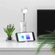 Акумуляторна універсальна телескопічна лампа + Power Bank 5000 mAh з настільною підставкою для смартфона White - зображення 3