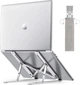 Підставка для ноутбуків і планшетів Stabletron Aluminum Laptop Stand ST11 для MacBook з підвищеною стійкістю, розкладна конструкція + чохол для зберігання в комплекті (колір siilver) - изображение 1