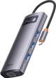 USB Hub Baseus Metal Gleam Series 7-in-1 Multifunctional Type-C HUB Docking Station (WKWG040013) - obraz 1