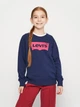 Подростковый свитшот Levi's Batwing Crewneck Sweatshirt 4E6660-B9G-LR 146-152 см (12A) Синий (3665115691818) - изображение 1