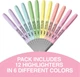 Набор текстовых маркеров 12 шт BIC Brite Liner Grip Pastel Highlighter Set Цветной (GBLD11-AST) - изображение 4