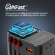 Перехідник мережевий Promate TripMate-GaN75 EU/US/UK/AU на EU/US/UK/AU, 3xUSB-С, 2xUSB-A 75W total Black (tripmate-gan75) - зображення 3