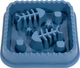 Миска WahoPet slow feeder для сповільненого годування, з рибками, пластик, 21.5×21.5 см, блакитна (2700000023686) - зображення 1