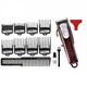 Професійна машинка для стрижки Wahl Magic ClipР Cordless 5V акумуляторна для барберів, перукарів Бордовий - изображение 2